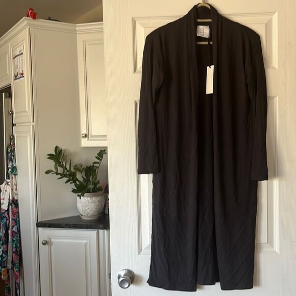 Sarah Liller Black Bella Cardigan NWT size small - Picture 1 of 8